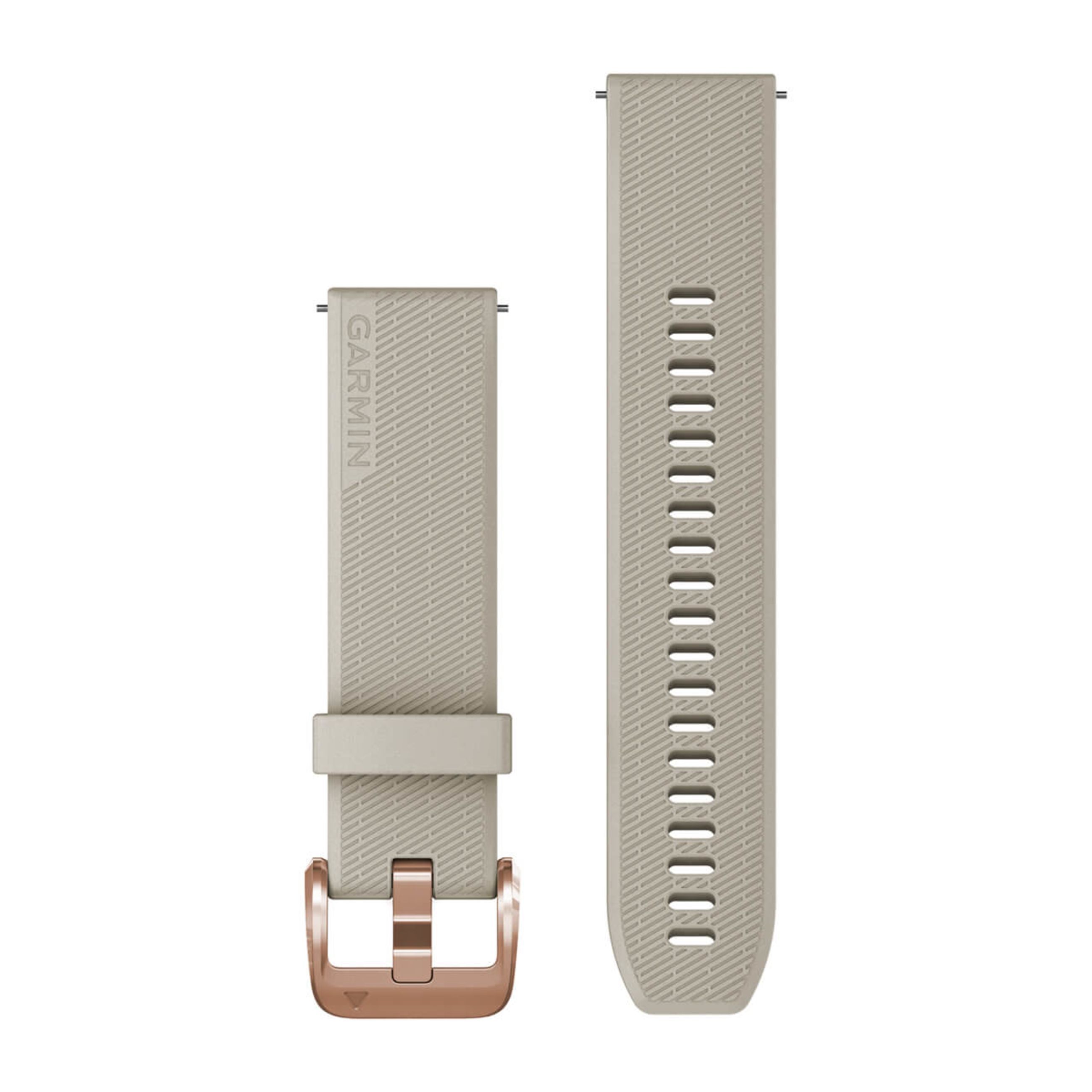 Quick Release Bands (20 Mm) - Light Sand With Rose Gold Hardware