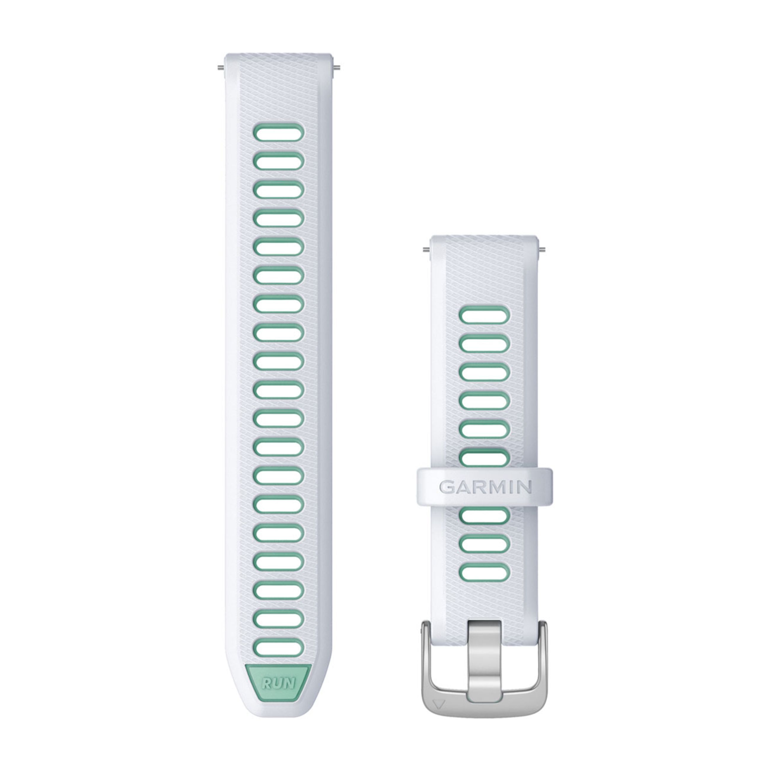Quick Release Bands (18 Mm) - Whitestone/Neo Tropic With Silver Hardware