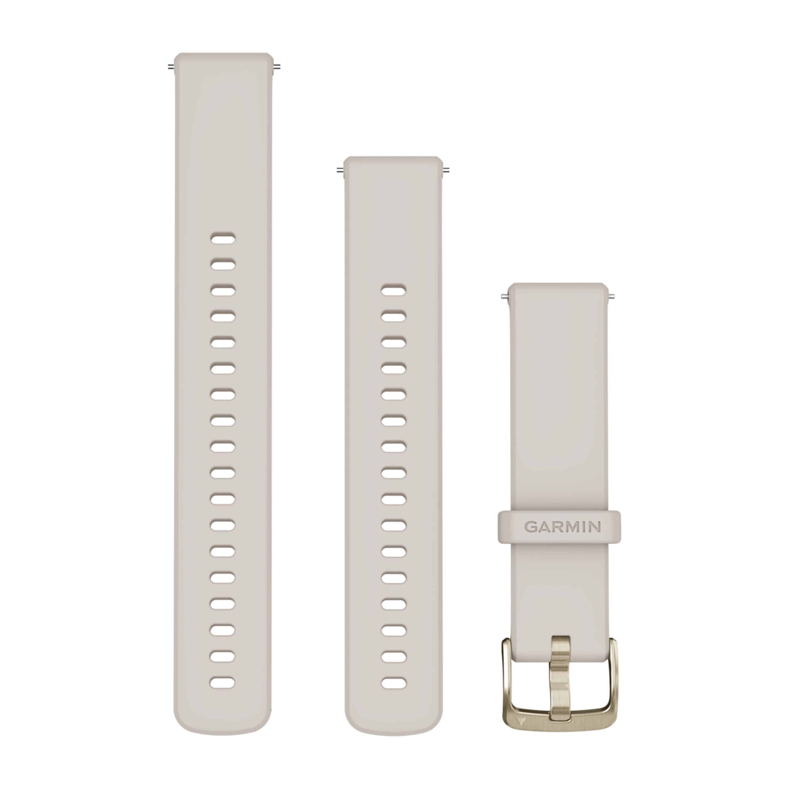 Quick Release Bands (18 Mm) - Ivory With Soft Gold Hardware