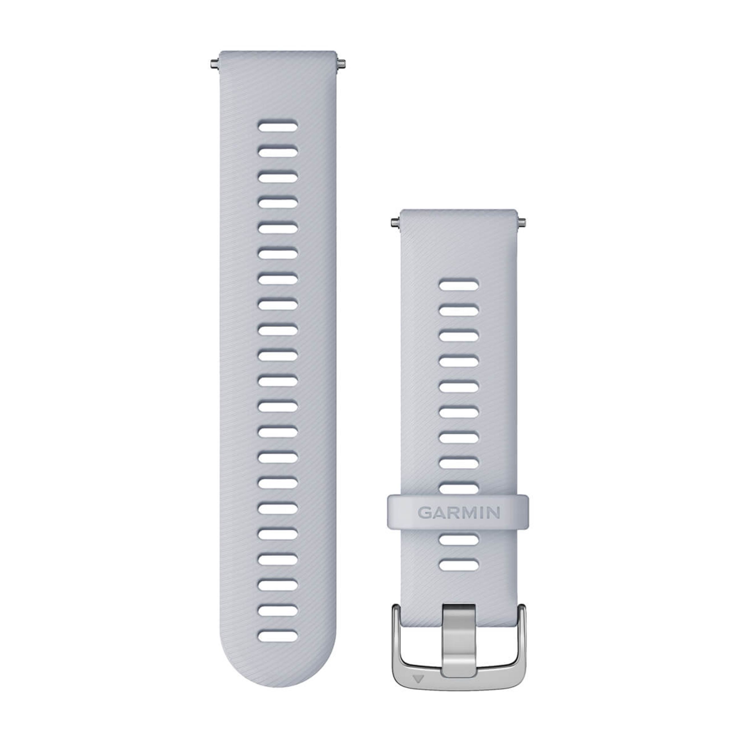 Quick Release Bands (22 Mm) - Whitestone With Silver Hardware
