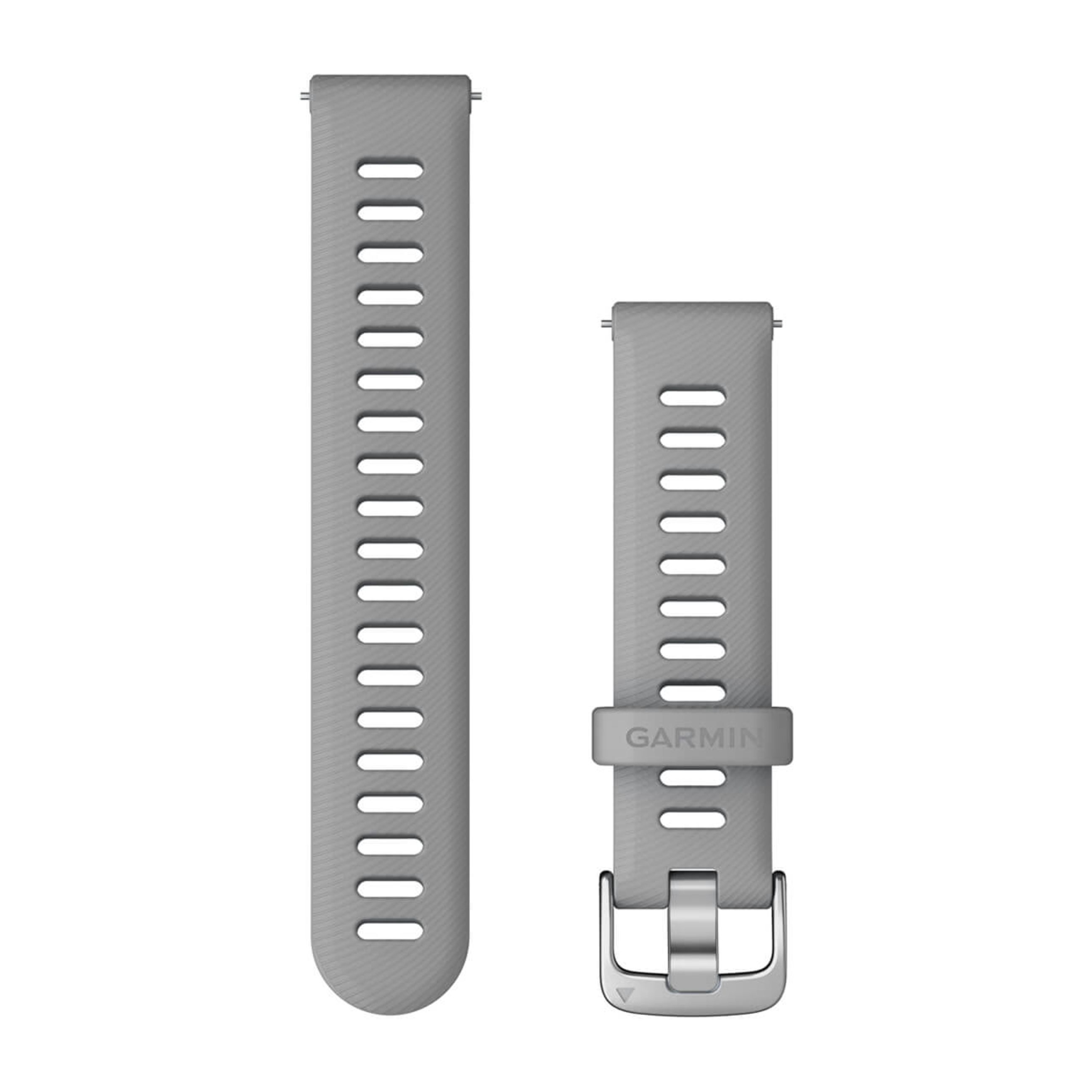 Quick Release Bands (18 Mm) - Powder Gray With Silver Hardware