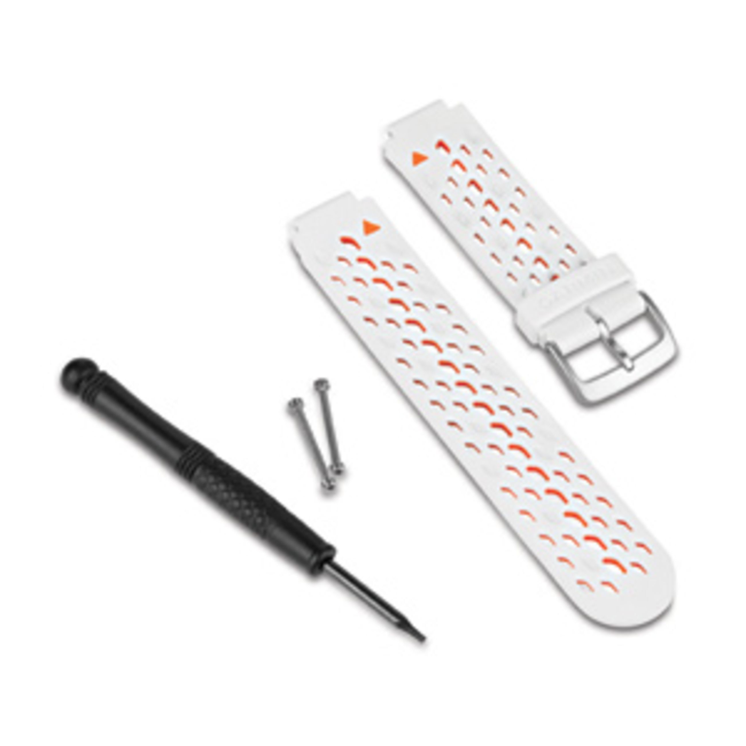 Watch Bands - White/Orange Band